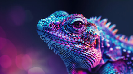 Fototapeta premium Abstract animal, ultra detailed. Beautiful wildlife of creation.