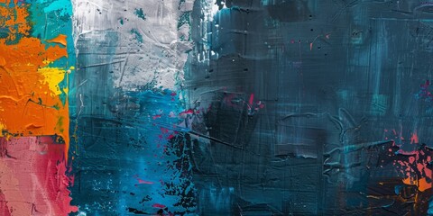 Contemporary Art Texture Banner. Modern Painting