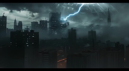 sci fi scene for documentary ufo flying object in sky alien movie ring of light science fiction 