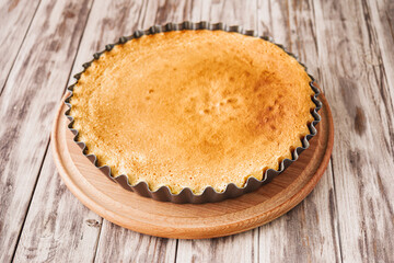 Traditional Apple Pie Charlotte: Delicious and Homemade on a Rustic Wooden Table