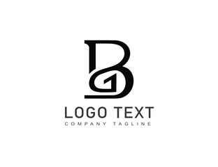 Business corporate B G letter logo design