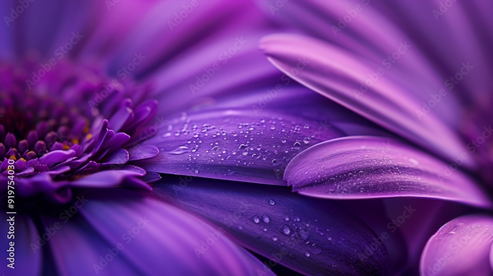 Canvas Prints Vibrant purple flower petals, focusing on their delicate texture and color