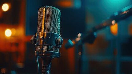 Recording Booth Setup for Vocalist with Headphones