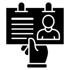 Business identity ID card icon template badge