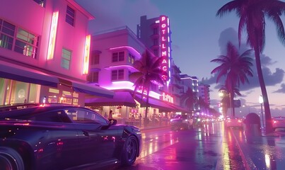 South Miami Beach with a lively nightlife and music scene