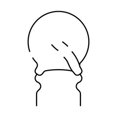 varistor electronic component line icon vector. varistor electronic component sign. isolated contour symbol black illustration
