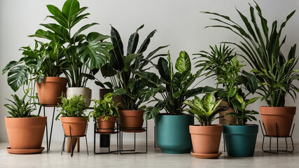 Fototapeta premium Potted House Plants