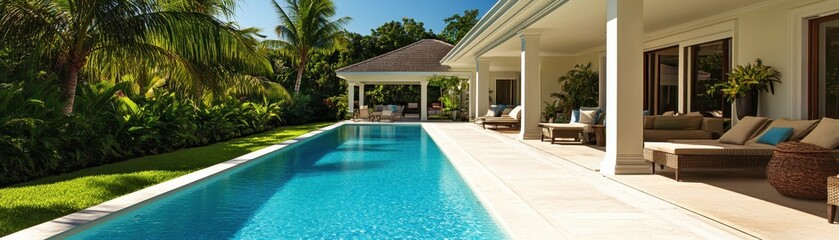 Fototapeta premium Exquisite tropical residence 