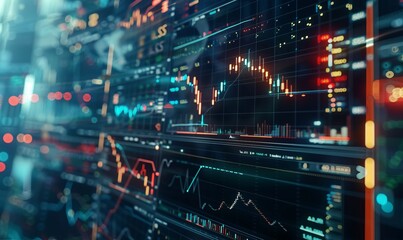 Up-to-date financial graph depicting real-time stock market analysis