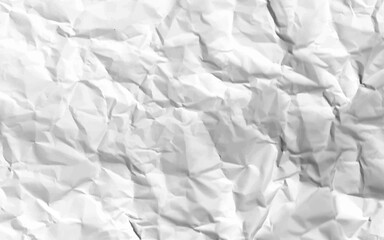 Paper White Crumpled Background