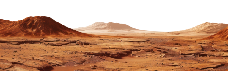 PNG Martian landscape with red dunes