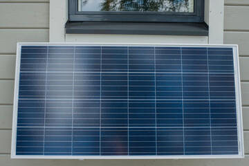 Solar panel on the wall