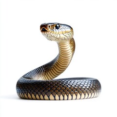 Fototapeta premium Cobra Snake in Striking Pose