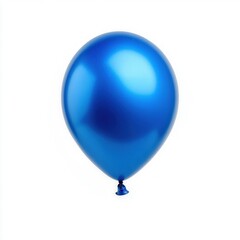 Blue Balloon Isolated on White Background