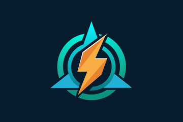 Fototapeta premium Vector design of a crypto energy logo on white background 