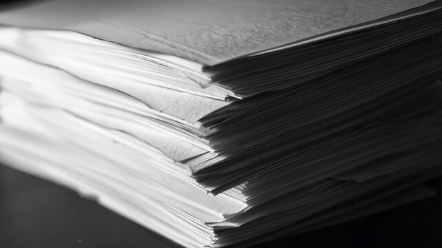 A neat stack of papers in a folder, ready for organization and storage.
