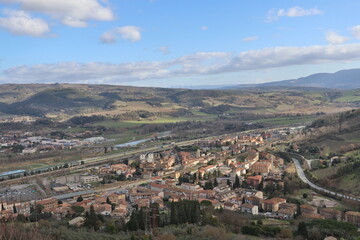 Fototapeta premium A bird view of Orvieto