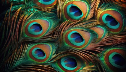 Peacock feathers