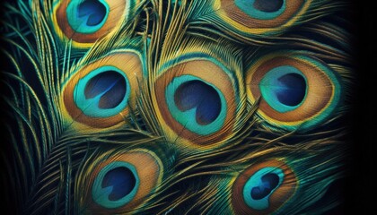 Obraz premium Peacock feathers