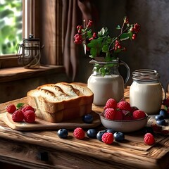 Rustic Breakfast Table
