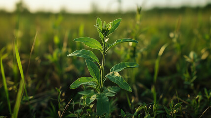 Obraz premium green wheat field