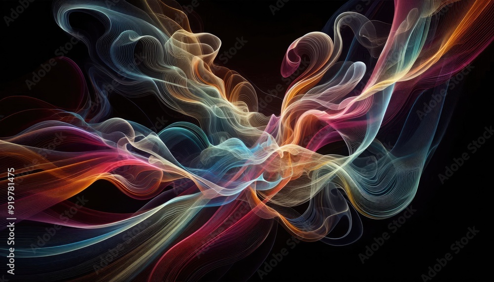 Wall mural Colour smoke abstract 