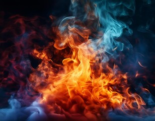 fire texture smoke background flame burning hot