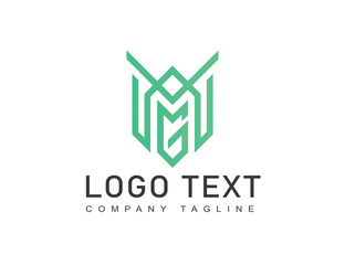 Business logo with monogram sign