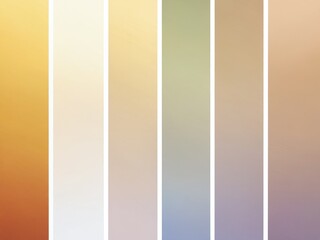 A collection of soft color gradients displaying gentle transitions in a minimalist style