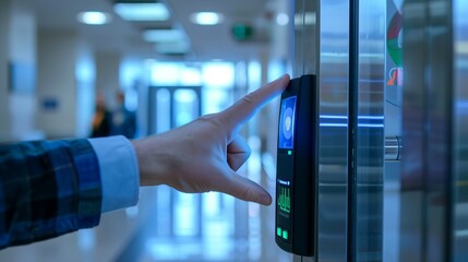 Biometric scanning system securing access to a restricted medical facility