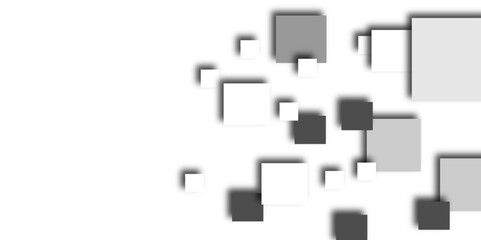 Abstract technology of squares concept. vector illustration background. Cover or splash template photograph composition. Abstract grey square shape with futuristic concept Embossed papercut background