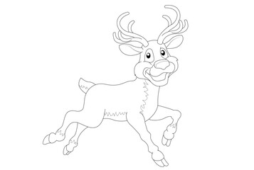 Deer Character Line art