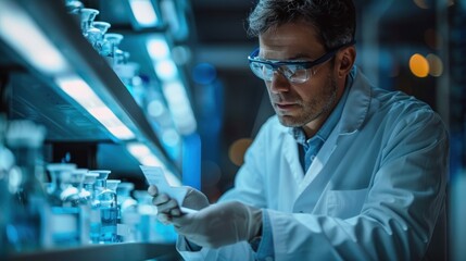 A Scientist Working in a Laboratory