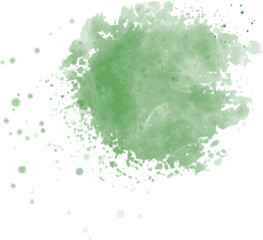 Green, Colorful watercolor splashes. Abstract background vector.Illustration for prints, wall art, cover and invitation cards, logo