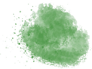 Green, Colorful watercolor splashes. Abstract background vector.Illustration for prints, wall art, cover and invitation cards, logo