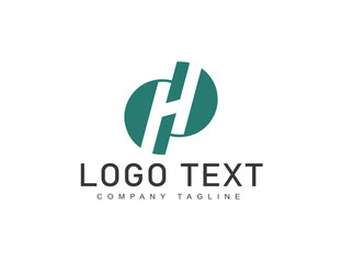 Abstract logo design with H letter