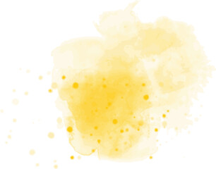 Yellow, gold, Colorful watercolor splashes. Abstract background vector.Illustration for prints, wall art, cover and invitation cards, logo