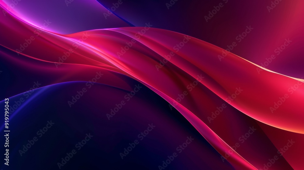 Poster dynamic and colorful abstract waves create a perfect environment for vibrant and artistic background