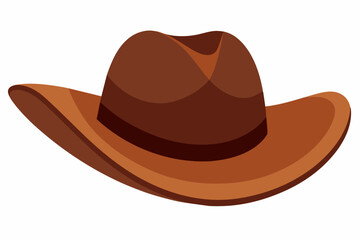 Vector design of cowboy hat on white background