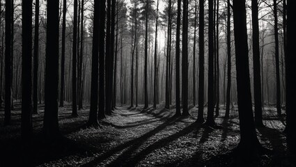 Fototapeta premium Enchanted Forest Noir