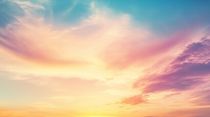 Obraz premium Serene Sunset Sky