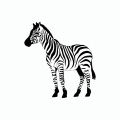 Obraz premium Wild animals silhouette set vector template illustration