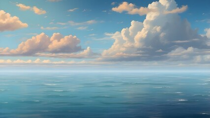 Obraz premium blue sky and sea