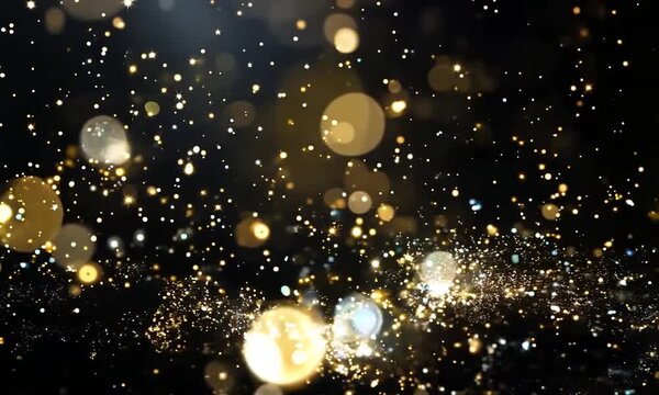 Black bokeh glitter background for special days like award shows or other glitter and glamour related events	