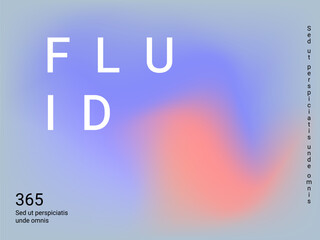 Colorful abstract blurred gradient mesh in retro style. Colorful vector illustration. Vector digital art design. Creative concept design. Abstract colorful liquid background.