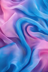 Obraz premium Pink and Blue Fabric Close Up