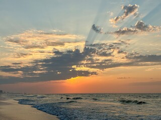 sunset over the sea 2