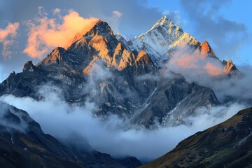 sunrise in the mountains