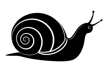  Snail silhouette vector illustration, snail icon symbol © Trendy CraftSVG 