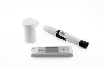 glucometer and lancet device